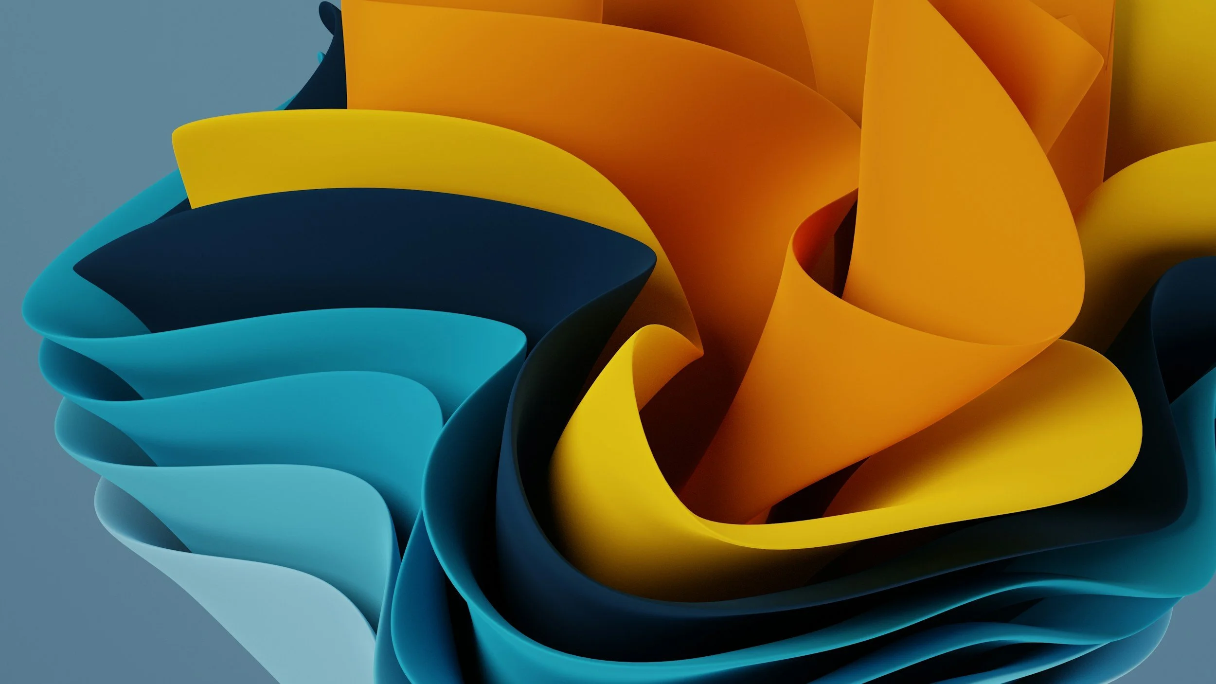 yellow blue plastic art