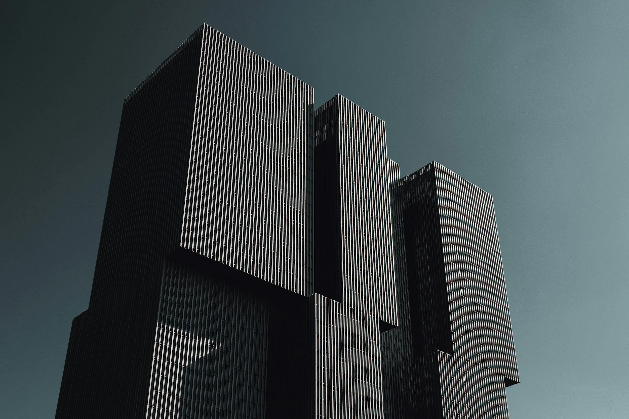 Abstract Nhow hotel building in rotterdam